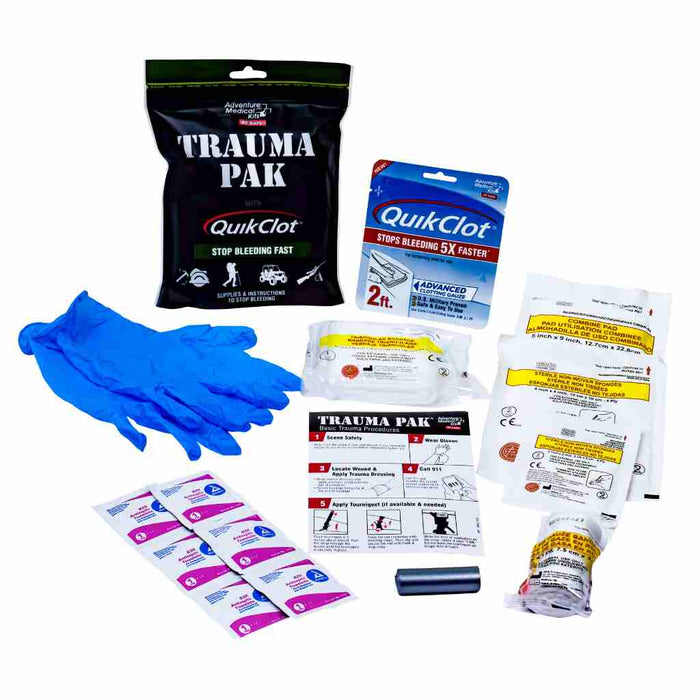 Trauma Pak First Aid Kit with QuikClot