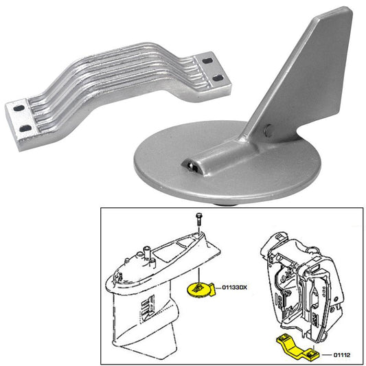 TECNOSEAL ANODE KIT YAMAHA 150 -200 HP ALUMINUM POLYBAG