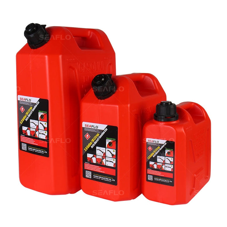 SEAFLO 5L, 10L, 20L Auto Shut Off Gasoline Cans boatyardmalaysia