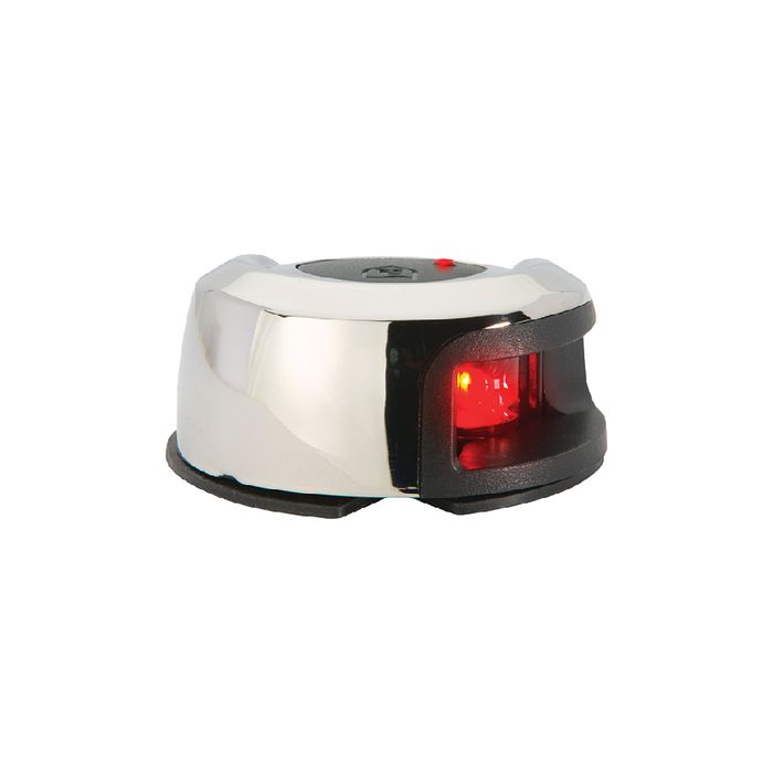 ATTWOOD LightArmor Deck Mount Navigation Light - Stainless Steel - Port (red) - 2NM