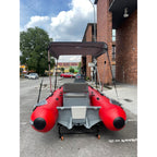 Delta AL 330 Rigid Inflatable Boat with 2-Bow Bimini & ST Console boatyardmalaysia