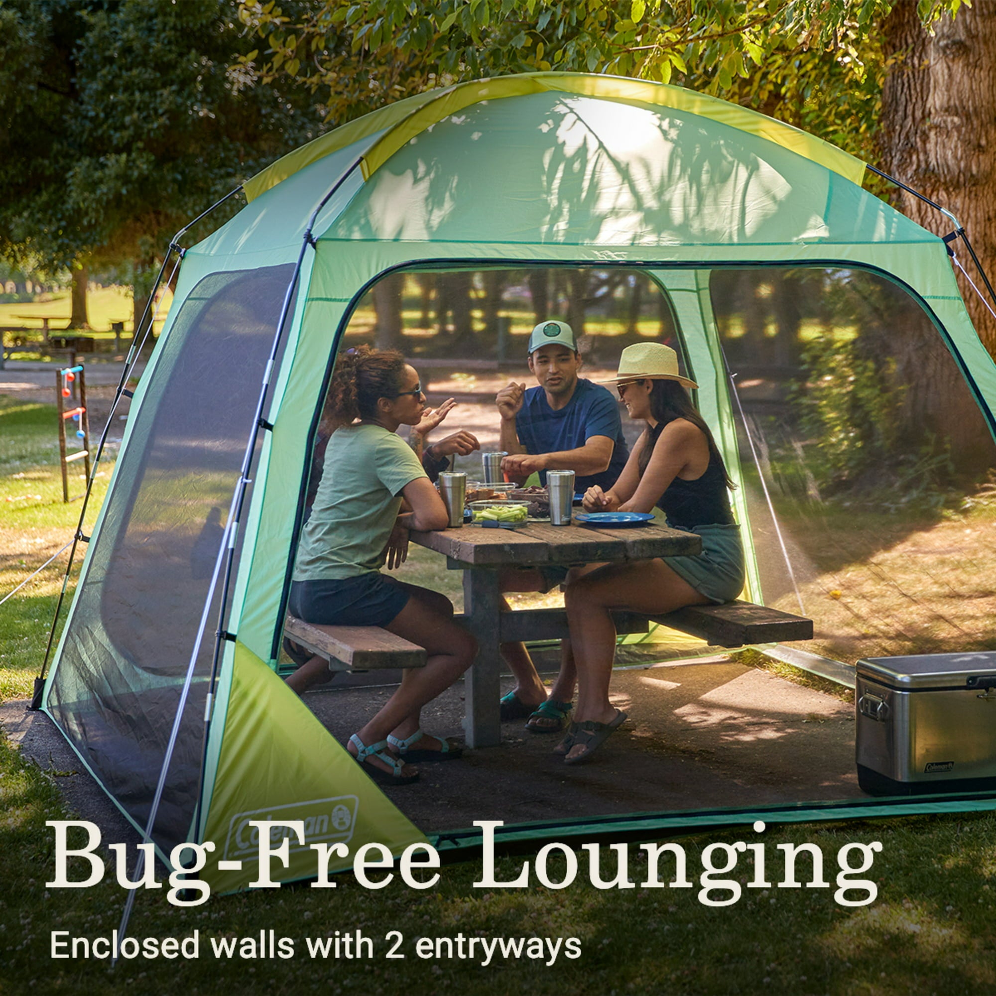 Coleman Skyshade 10 x 10 Screen Dome Canopy - Moss - Boatyard Malaysia