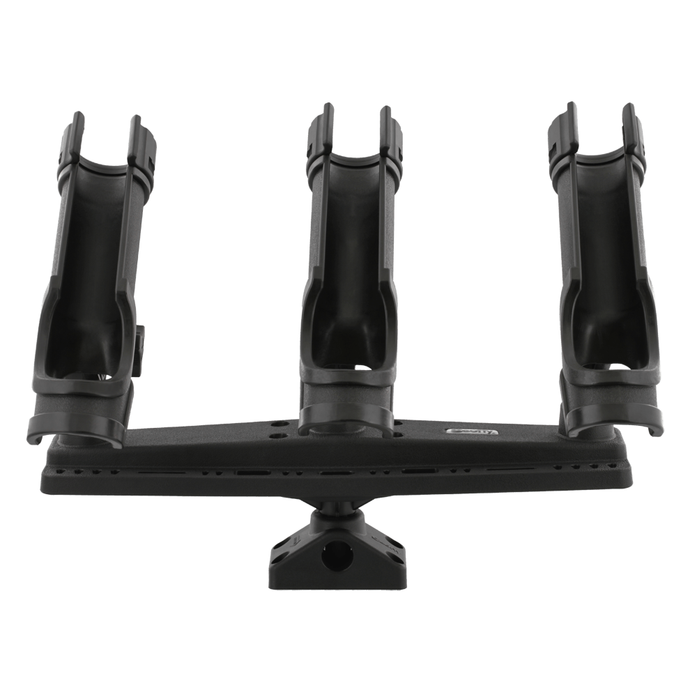 256 Triple Rod Holder W/ 3 Rod Holders Post Bracket Mount boatyardmalaysia