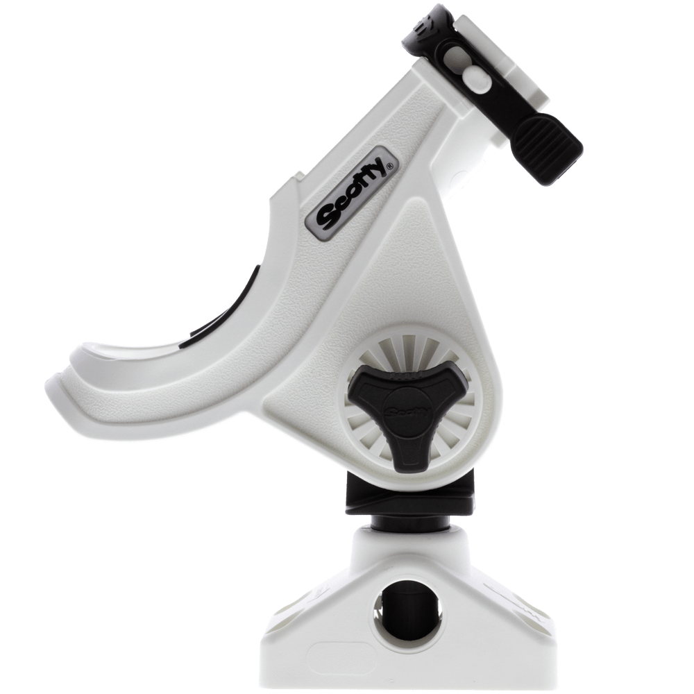 280-WH Baitcaster/Spinning Rod Holder White W/ 241 Mount boatyardmalaysia