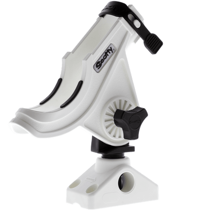 280-WH Baitcaster/Spinning Rod Holder White W/ 241 Mount boatyardmalaysia