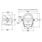 Ritchie HB-845 Helmsman Steel Boat Compass - Black - Boatyard Malaysia