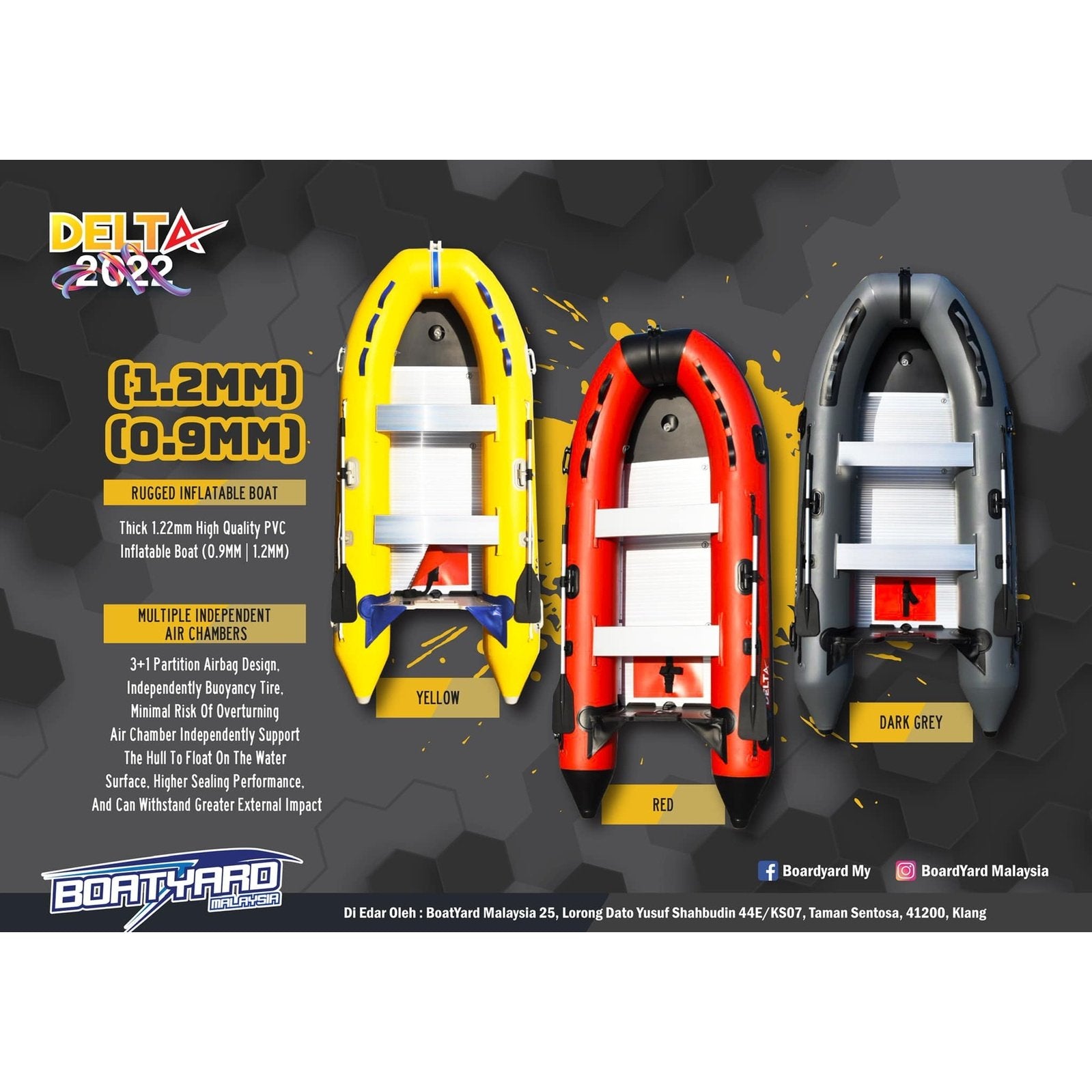 Delta Inflatable Boat - Boatyard Malaysia
