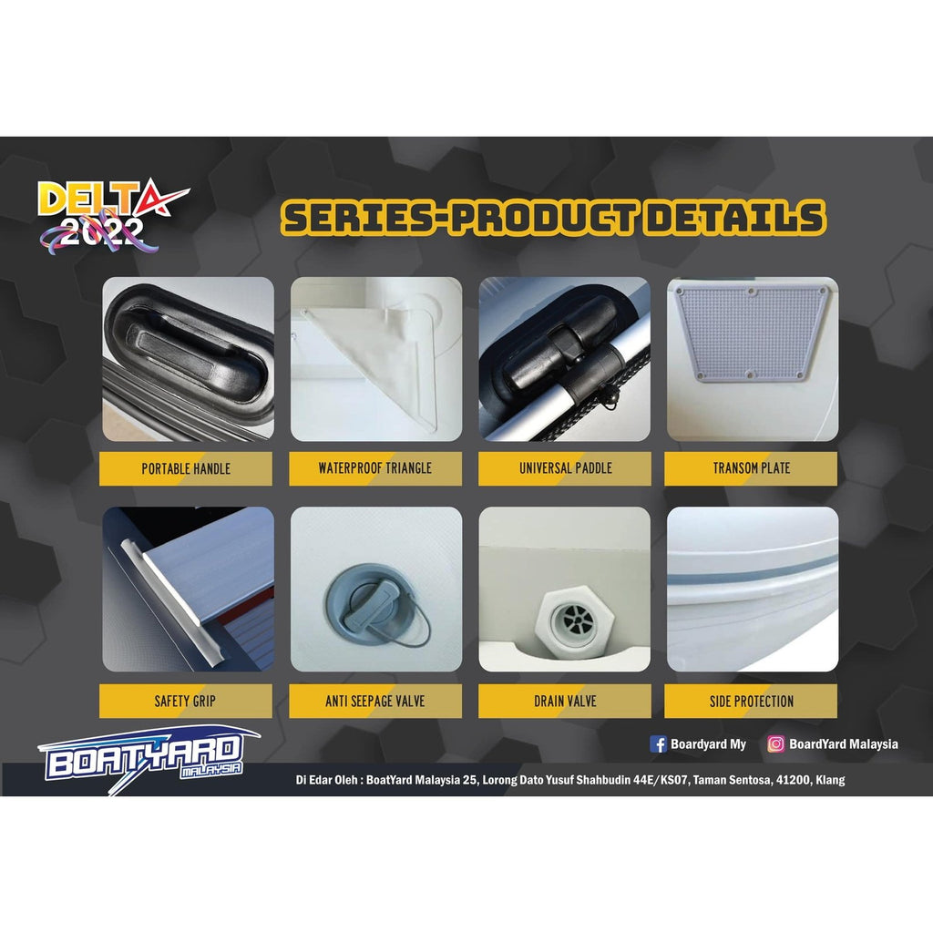 Delta Inflatable Boat - Boatyard Malaysia