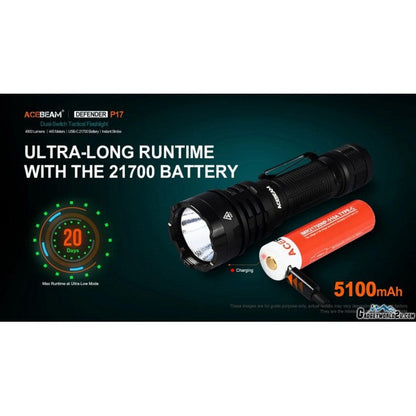 P17 CREE XHP70.3 HI LED 4900 Lumens Tactical Flashlight boatyardmalaysia