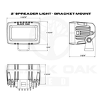 Black Oak 2" Marine Spreader Light Scene White boatyardmalaysia