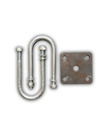 U-Bolt 12mm with Square plate 100mm x 100mm x 8mm Standard