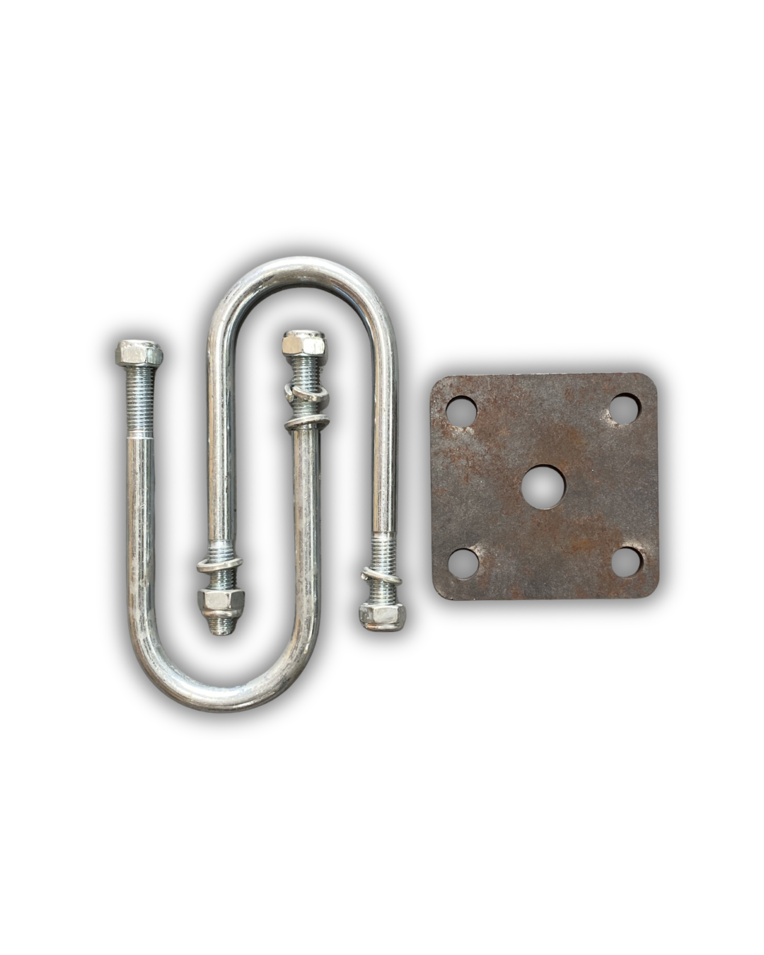 U-Bolt 12mm with Square plate 100mm x 100mm x 8mm Standard