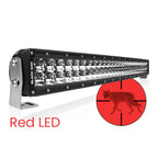 Black Oak 30" Curved Predator Red Led Double Row Light Bar boatyardmalaysia