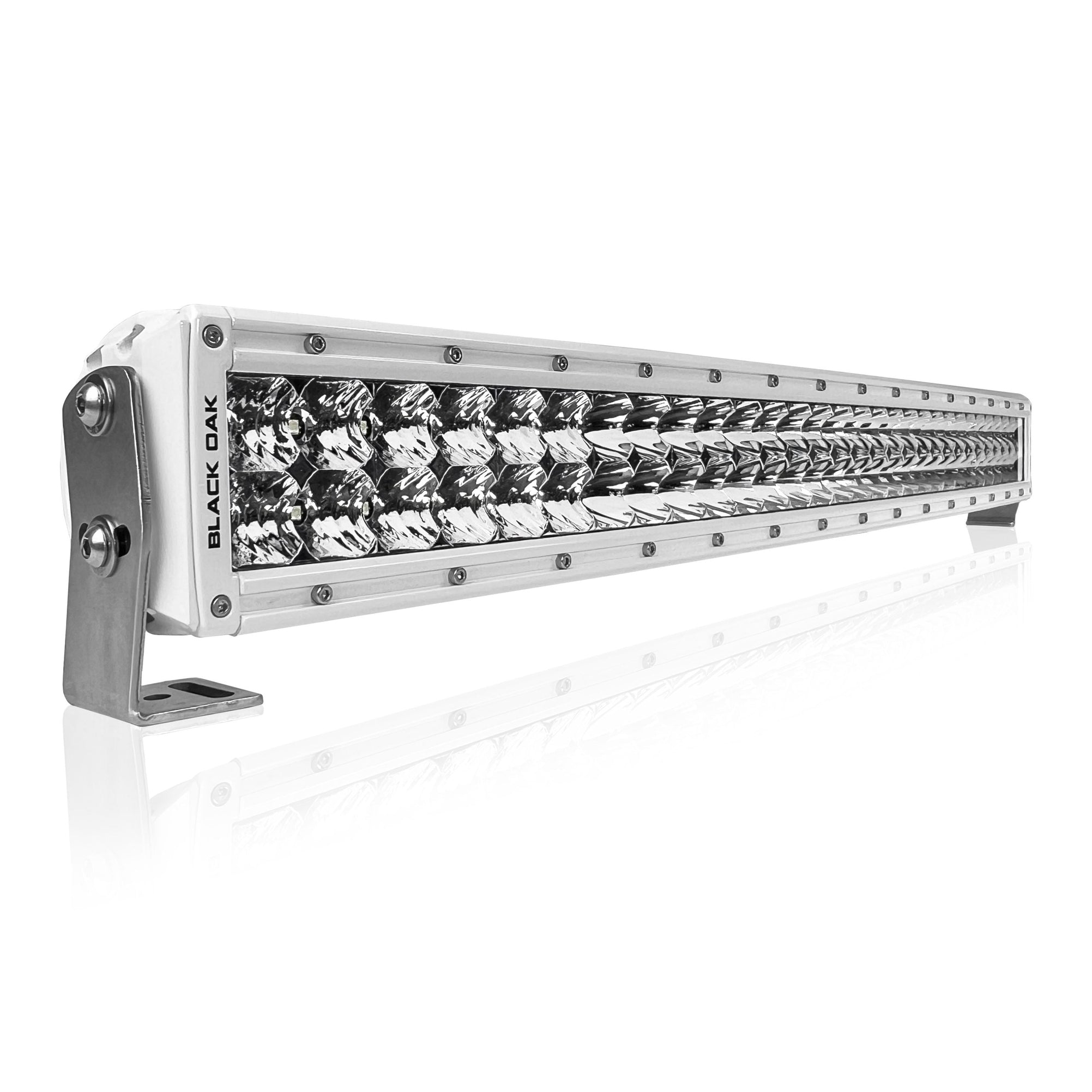 Black Oak 30" Curved Double Row Spot White boatyardmalaysia