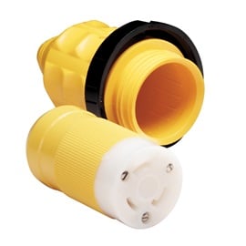 Marinco 305CRCN VPK 30A Female Connector W/Cover and Rings - Boatyard Malaysia