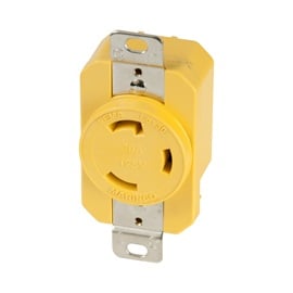 Marinco 305CRR 30a 125v Receptacle Yellow - Boatyard Malaysia
