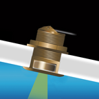 Airmar Technology B117 50/200kHz Raymarine Bronze Low Profile Depth and Temperature Transducer - Boatyard Malaysia