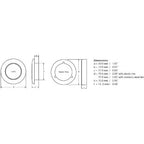 Hella Marine Blue LED Round Courtesy Lamps - Boatyard Malaysia