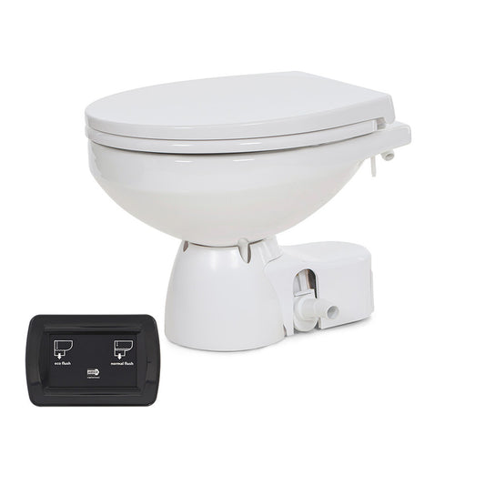 Jabsco Quiet Flush E2 Fresh Water Toilet Regular Bowl - 12v – Soft Close Lid