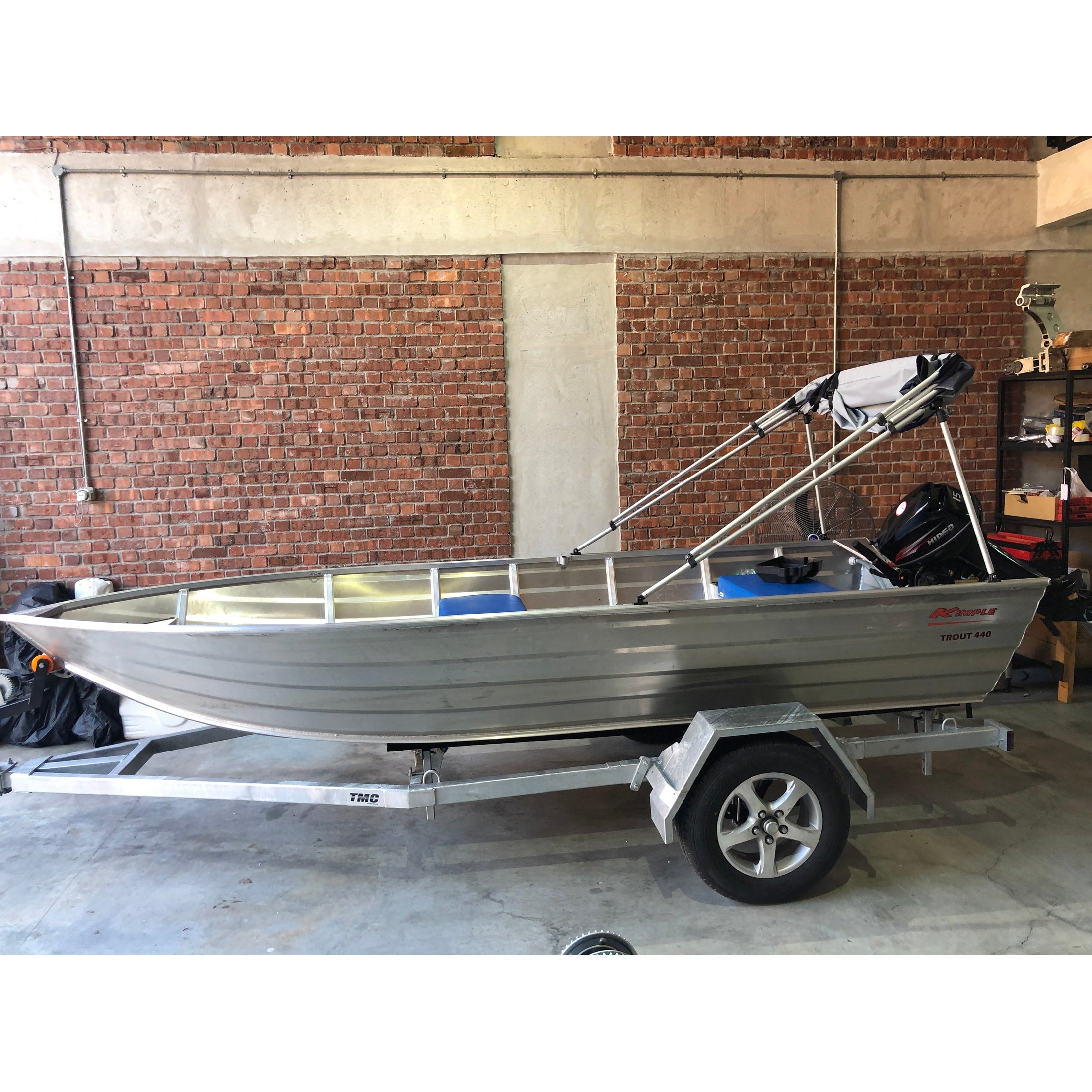 TMC Galvanized Trailer 12-14ft w/o Braking System - Boatyard Malaysia