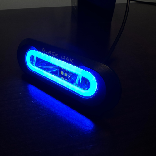 Black Oak Led Low Pro™ Marine Spreader Light Blue Led - Bracket Mount - Boatyard Malaysia