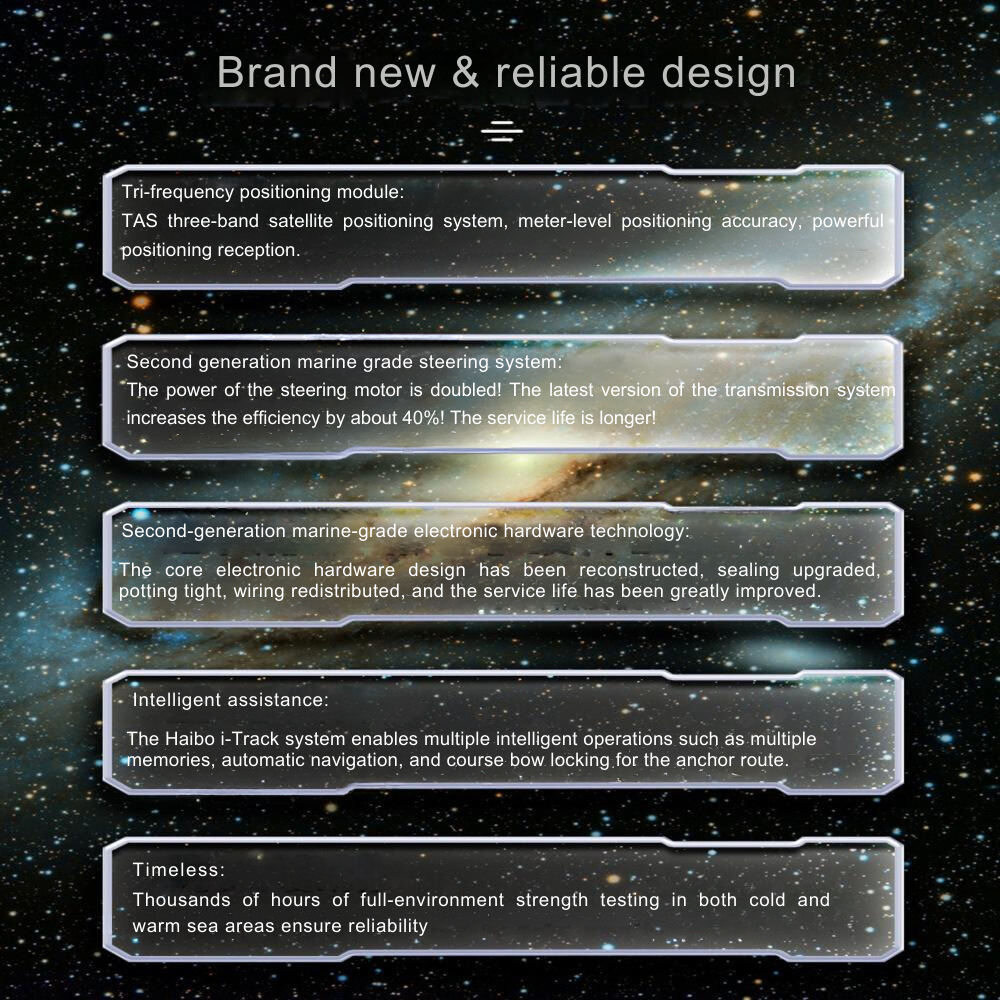 Haibo Ipenguin Series Intelligent Electric Trolling Motor P120 with GPS - Boatyard Malaysia