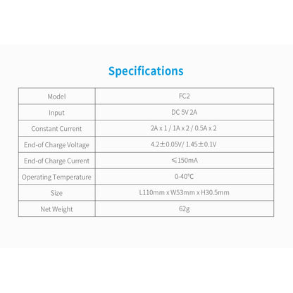 XTAR FC2 LI-ION/NI-MH MICRO USB CHARGER boatyardmalaysia