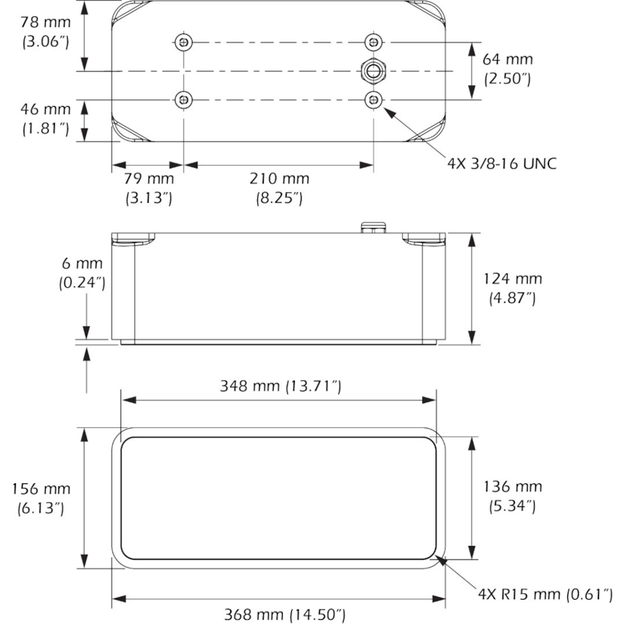 PM411C-LWM Ultra Wide Low Medium CHIRP, No Connector, Pocket/Keel Mount boatyardmalaysia