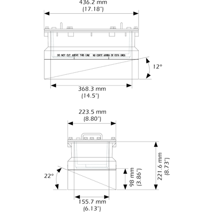 R111-LH Chirp In-Hull Transducer - Bare Wire boatyardmalaysia