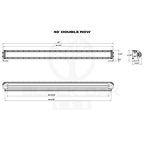 Black Oak 40" Double Row 5W Combo Black boatyardmalaysia