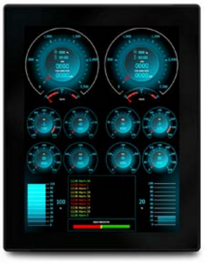Dual Engine Display For Vessels