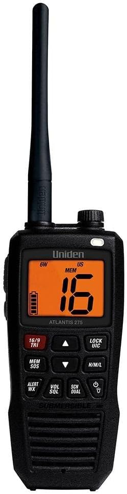 Uniden Atlantis 275 Handheld Two-Way VHF Marine Radio
