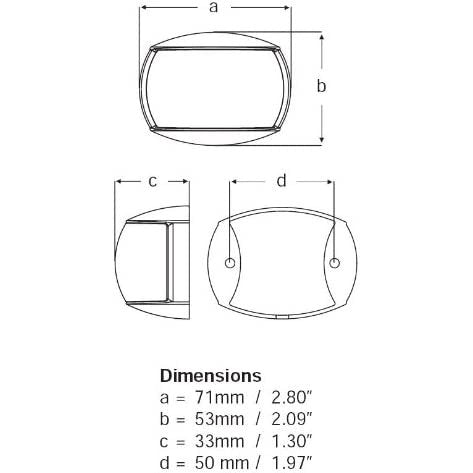 Hella Marine 2NM NaviLED Port and Starboard Pair - Boatyard Malaysia