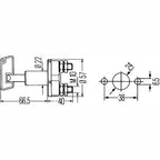 Hella Marine Master Battery Switch Spare Key - Boatyard Malaysia