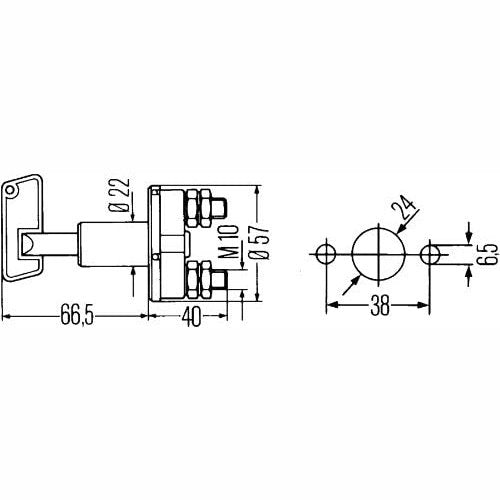 Hella Marine Master Battery Switch Spare Key - Boatyard Malaysia