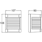 Hella Marine Port Navigation Light - Incandescent - 2nm - Black Housing - 12V - Boatyard Malaysia