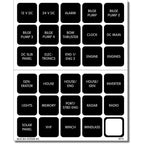 Blue Sea System Waterproof DC Label Kit - Boatyard Malaysia