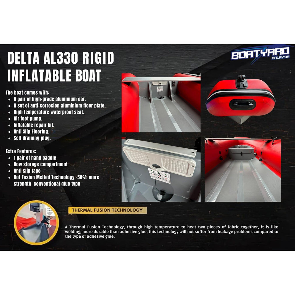 Delta AL330 Rigid Inflatable Boat - Boatyard Malaysia