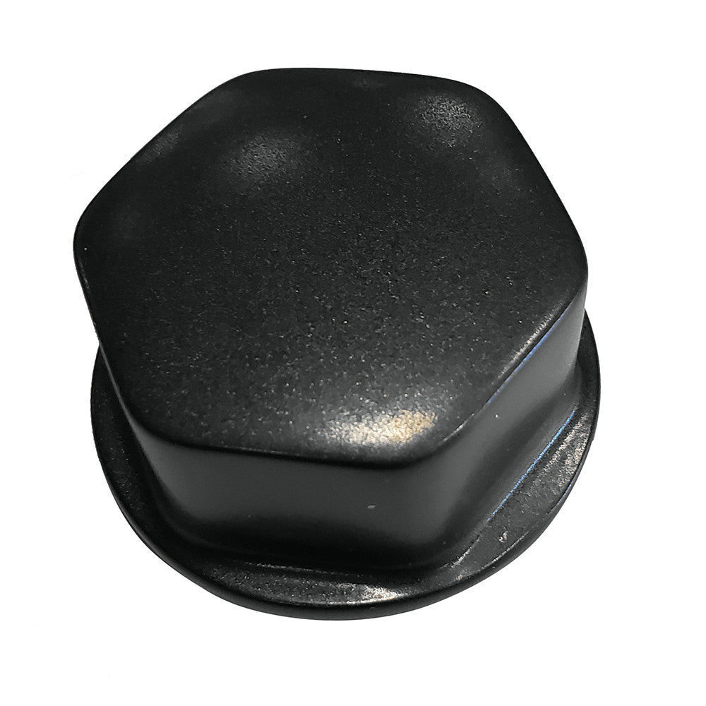 Faux Center Nut Black w/1/2" & 5/8" M12 Base f/Cast Steering Wheels
