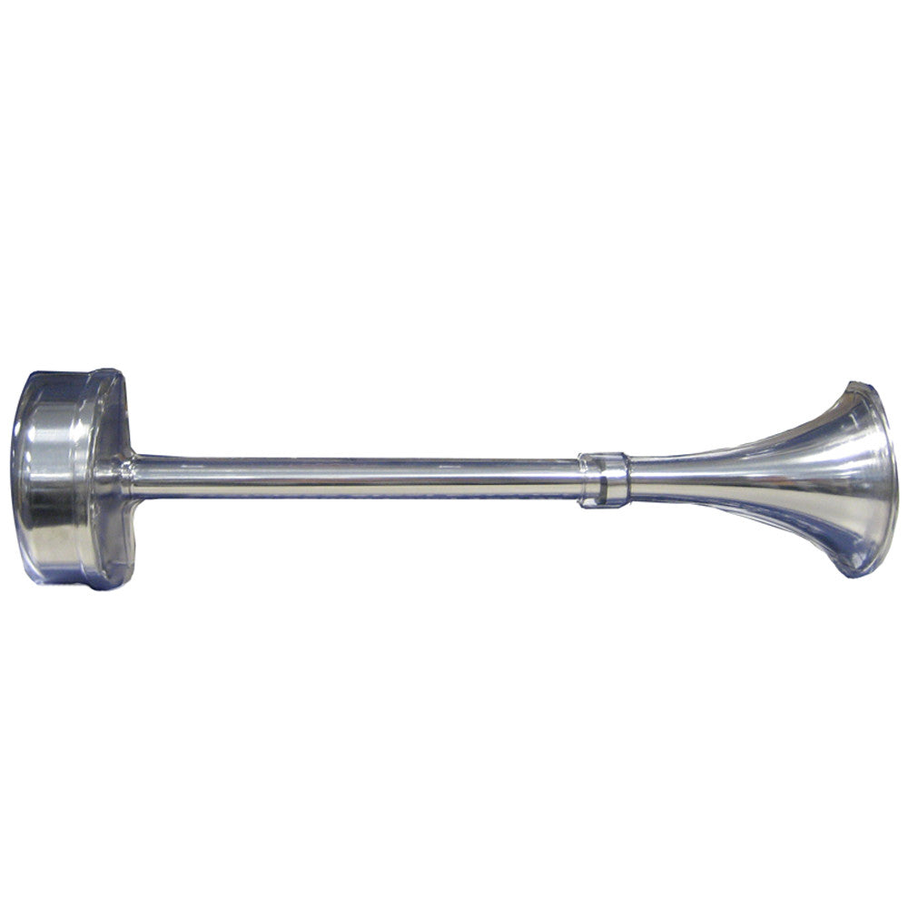 Standard Single Trumpet Horn - 12V - Stainless Exterior