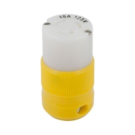 Locking Connector 15A 125V Yellow boatyardmalaysia