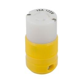 Marinco Locking Connector 15A 125V Yellow - Boatyard Malaysia