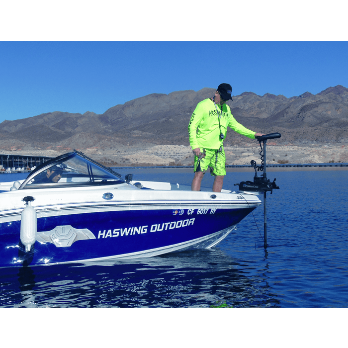 Haswing Cayman B - Bow Mount Trolling Motor - White - Boatyard Malaysia