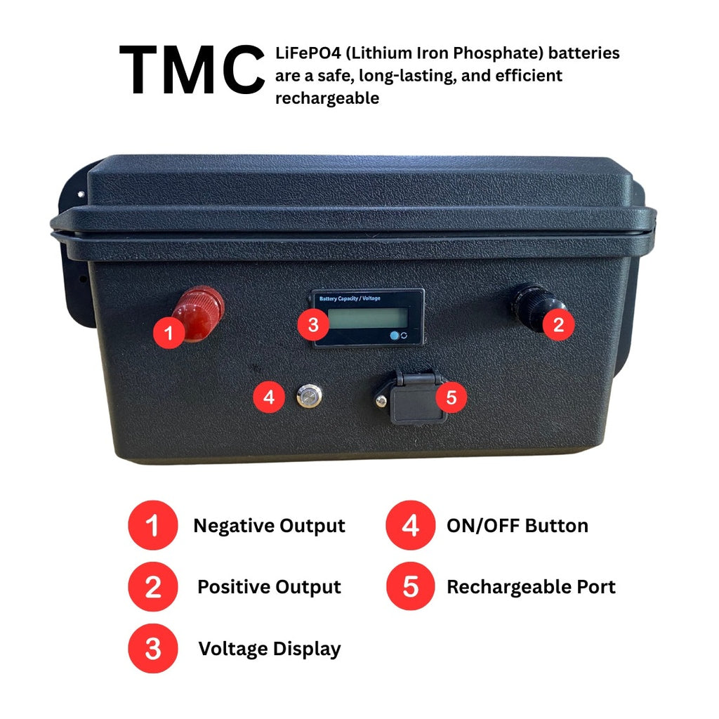 LIFEPO 4 Lithium Ion Battery 120 AH 36V boatyardmalaysia