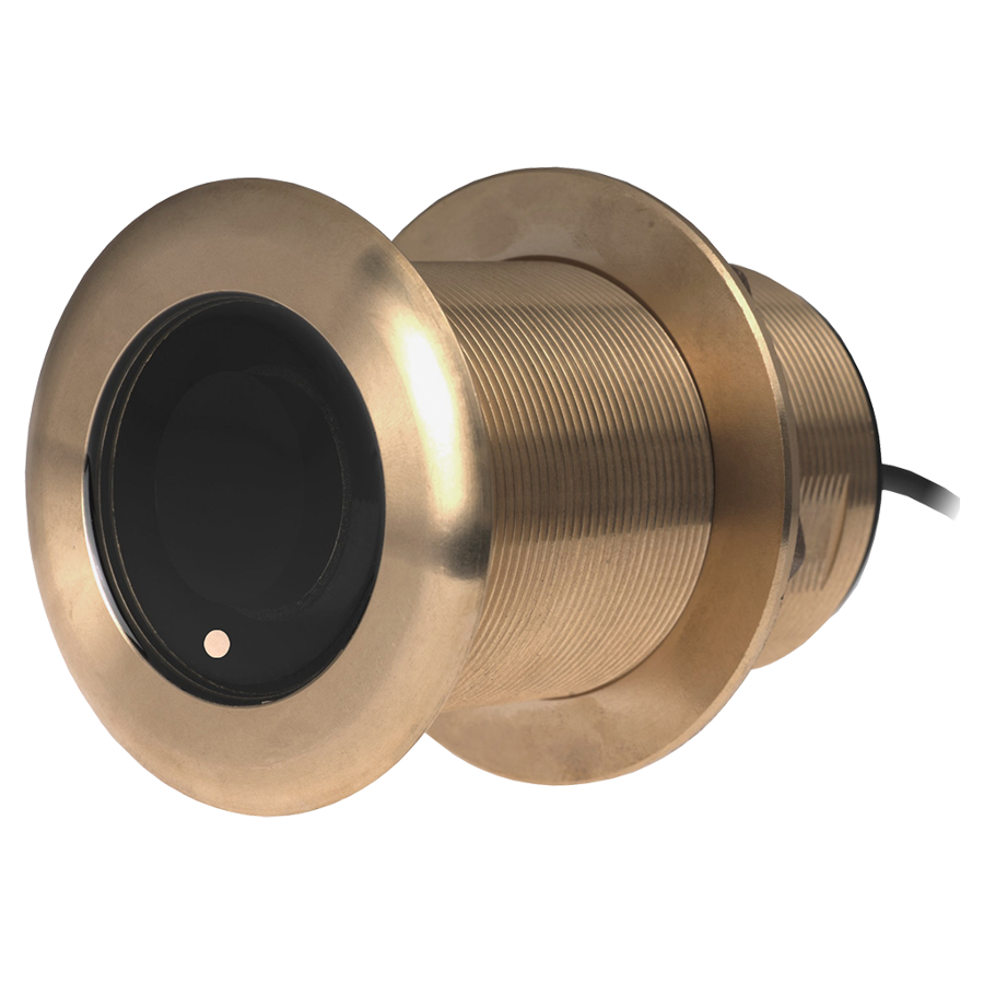 B60-20-FISO 600W 50/200kHz Bronze Thru-Hull Transducer 20-Degree Tilt Raymarine Spade Connectors boatyardmalaysia