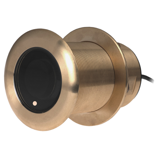 B60-20-FISO 600W 50/200kHz Bronze Thru-Hull Transducer 20-Degree Tilt Raymarine Spade Connectors boatyardmalaysia