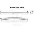 Black Oak 50" Curved Double Row 5W Combo Black boatyardmalaysia