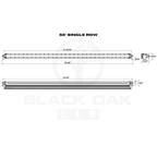 Black Oak 50" Single Row 5W Combo White boatyardmalaysia
