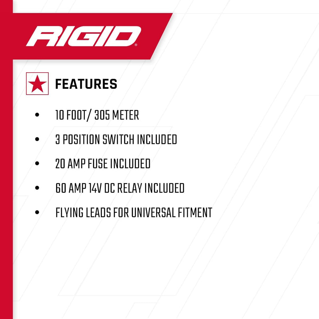 Rigid Industries Harness For 3 Wire 360-Series Lights - Boatyard Malaysia