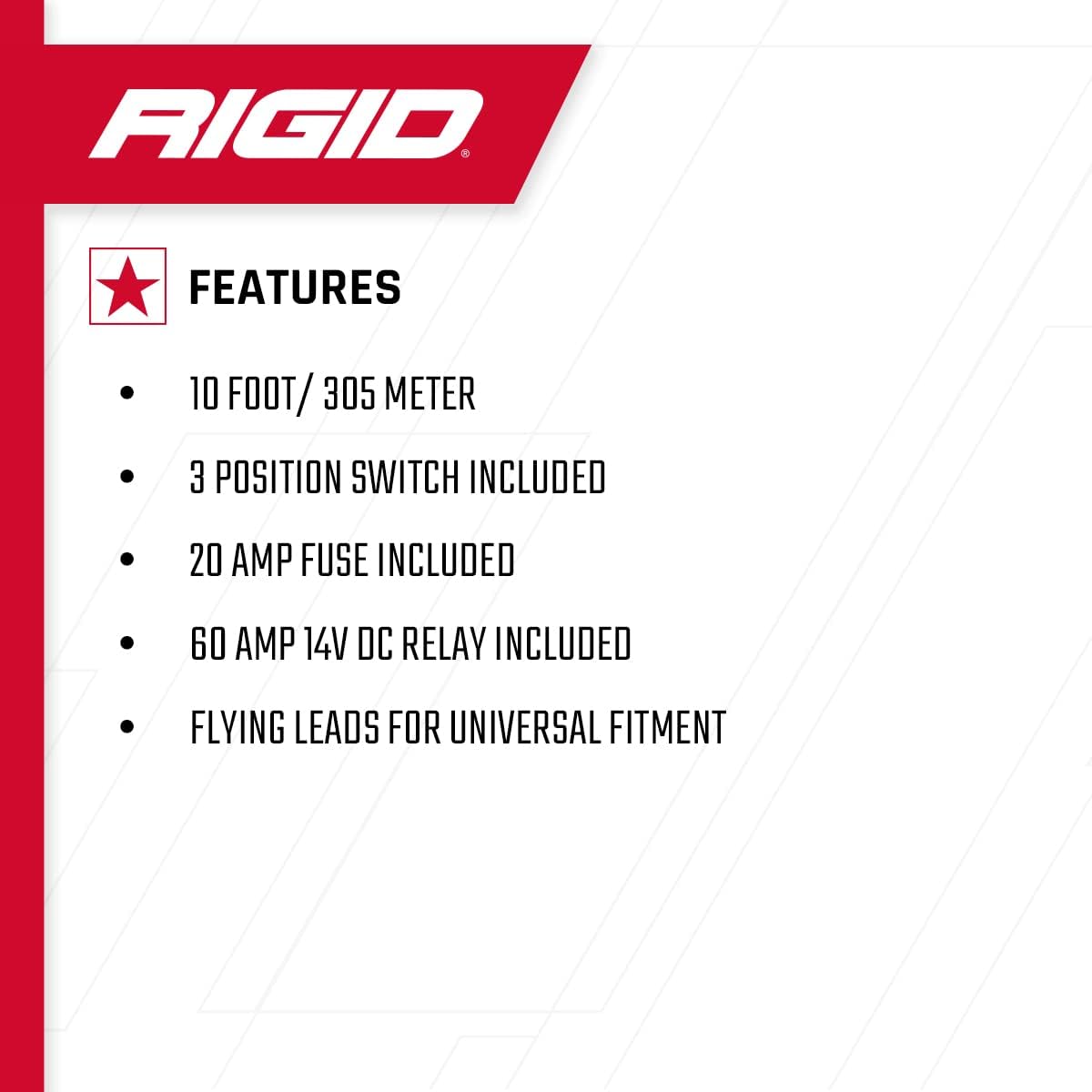 Rigid Industries Harness For 3 Wire 360-Series Lights - Boatyard Malaysia